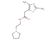 2-(2,4-dimethyl-1,3-thiazol-5-yl)-N-(2-pyrrolidin-1-ylethyl)acetamide
