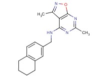 3,6-dimethyl-N-(5,6,7,8-tetrahydronaphthalen-2-ylmethyl)isoxazolo[5,4-d]pyrimidin-4-amine