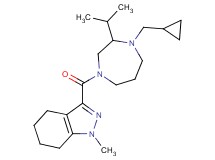 3-{[4-(cyclopropylmethyl)-3-isopropyl-1,4-diazepan-1-yl]carbonyl}-1-methyl-4,5,6,7-tetrahydro-1H-indazole