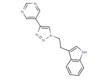 3-[2-(4-pyrimidin-5-yl-1H-1,2,3-triazol-1-yl)ethyl]-1H-indole