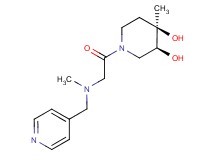 (3S*,4R*)-4-methyl-1-[N-methyl-N-(pyridin-4-ylmethyl)glycyl]piperidine-3,4-diol