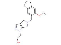 2-[5-[(6-methoxy-2,3-dihydro-1H-inden-5-yl)methyl]-5,6-dihydropyrrolo[3,4-c]pyrazol-1(4H)-yl]ethanol