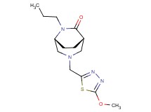 (1S*,5R*)-3-[(5-methoxy-1,3,4-thiadiazol-2-yl)methyl]-6-propyl-3,6-diazabicyclo[3.2.2]nonan-7-one