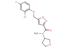 5-[(2-chloro-4-fluorophenoxy)methyl]-N-methyl-N-(tetrahydro-3-furanyl)-3-isoxazolecarboxamide