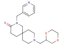 9-(1,4-dioxan-2-ylmethyl)-2-(3-pyridinylmethyl)-2,9-diazaspiro[5.5]undecan-3-one