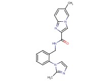 6-methyl-N-[2-(2-methyl-1H-imidazol-1-yl)benzyl]imidazo[1,2-a]pyridine-2-carboxamide