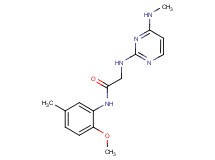 N-(2-methoxy-5-methylphenyl)-2-{[4-(methylamino)pyrimidin-2-yl]amino}acetamide