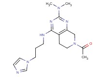 7-acetyl-N~4~-[3-(1H-imidazol-1-yl)propyl]-N~2~,N~2~-dimethyl-5,6,7,8-tetrahydropyrido[3,4-d]pyrimidine-2,4-diamine