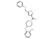 4-(2-methylphenoxy)-1-{[5-(phenoxymethyl)-3-isoxazolyl]carbonyl}piperidine