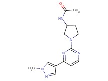 N-{1-[4-(1-methyl-1H-pyrazol-4-yl)pyrimidin-2-yl]pyrrolidin-3-yl}acetamide