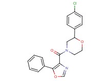 2-(4-chlorophenyl)-4-[(5-phenyl-1,3-oxazol-4-yl)carbonyl]morpholine