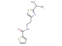 N-[2-(2-isopropyl-1,3-thiazol-4-yl)ethyl]thiophene-2-carboxamide