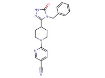 6-[4-(4-benzyl-5-oxo-4,5-dihydro-1H-1,2,4-triazol-3-yl)-1-piperidinyl]nicotinonitrile