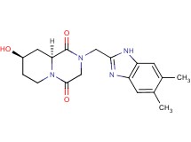 (8R*,9aS*)-2-[(5,6-dimethyl-1H-benzimidazol-2-yl)methyl]-8-hydroxytetrahydro-2H-pyrido[1,2-a]pyrazine-1,4(3H,6H)-dione