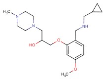 1-(2-{[(cyclopropylmethyl)amino]methyl}-5-methoxyphenoxy)-3-(4-methyl-1-piperazinyl)-2-propanol