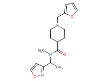 1-(2-furylmethyl)-N-[1-(3-isoxazolyl)ethyl]-N-methyl-4-piperidinecarboxamide