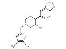 (3S*,4S*)-4-(1,3-benzodioxol-5-yl)-1-[(4,5-dimethyl-2-thienyl)methyl]piperidin-3-ol