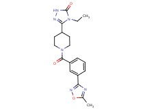 4-ethyl-5-{1-[3-(5-methyl-1,2,4-oxadiazol-3-yl)benzoyl]piperidin-4-yl}-2,4-dihydro-3H-1,2,4-triazol-3-one