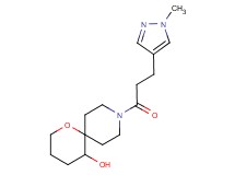 9-[3-(1-methyl-1H-pyrazol-4-yl)propanoyl]-1-oxa-9-azaspiro[5.5]undecan-5-ol