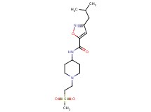 3-isobutyl-N-{1-[2-(methylsulfonyl)ethyl]-4-piperidinyl}-5-isoxazolecarboxamide