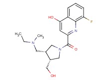 2-{[rel-(3R,4R)-3-{[ethyl(methyl)amino]methyl}-4-(hydroxymethyl)-1-pyrrolidinyl]carbonyl}-8-fluoro-4-quinolinol