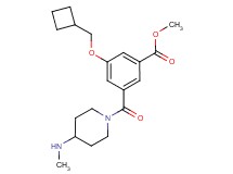 methyl 3-(cyclobutylmethoxy)-5-{[4-(methylamino)-1-piperidinyl]carbonyl}benzoate hydrochloride