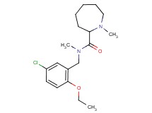 N-(5-chloro-2-ethoxybenzyl)-N,1-dimethyl-2-azepanecarboxamide
