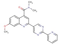 7-methoxy-N,N-dimethyl-2-(2-pyridin-2-ylpyrimidin-5-yl)quinoline-4-carboxamide