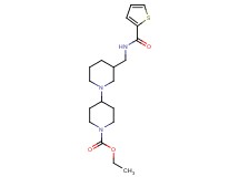 ethyl 3-{[(2-thienylcarbonyl)amino]methyl}-1,4'-bipiperidine-1'-carboxylate