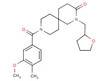 9-(3-methoxy-4-methylbenzoyl)-2-(tetrahydrofuran-2-ylmethyl)-2,9-diazaspiro[5.5]undecan-3-one