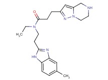 N-ethyl-N-[2-(5-methyl-1H-benzimidazol-2-yl)ethyl]-3-(4,5,6,7-tetrahydropyrazolo[1,5-a]pyrazin-2-yl)propanamide dihydrochloride