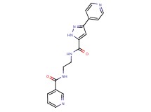 N-(2-{[(3-pyridin-4-yl-1H-pyrazol-5-yl)carbonyl]amino}ethyl)nicotinamide