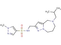 N-[(5-isobutyl-5,6,7,8-tetrahydro-4H-pyrazolo[1,5-a][1,4]diazepin-2-yl)methyl]-1-methyl-1H-pyrazole-4-sulfonamide