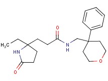 3-(2-ethyl-5-oxo-2-pyrrolidinyl)-N-[(4-phenyltetrahydro-2H-pyran-4-yl)methyl]propanamide