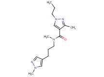 N,3-dimethyl-N-[3-(1-methyl-1H-pyrazol-4-yl)propyl]-1-propyl-1H-pyrazole-4-carboxamide