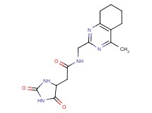 2-(2,5-dioxoimidazolidin-4-yl)-N-[(4-methyl-5,6,7,8-tetrahydroquinazolin-2-yl)methyl]acetamide