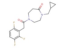 4-(cyclopropylmethyl)-1-[(2,3,6-trifluorophenyl)acetyl]-1,4-diazepan-5-one