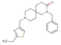 2-benzyl-9-[(2-ethyl-1,3-thiazol-4-yl)methyl]-2,9-diazaspiro[5.5]undecan-3-one
