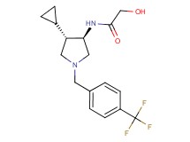 N-{rel-(3R,4S)-4-cyclopropyl-1-[4-(trifluoromethyl)benzyl]-3-pyrrolidinyl}-2-hydroxyacetamide hydrochloride