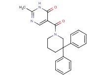 5-[(3,3-diphenylpiperidin-1-yl)carbonyl]-2-methylpyrimidin-4(3H)-one