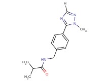 2-methyl-N-[4-(1-methyl-1H-1,2,4-triazol-5-yl)benzyl]propanamide