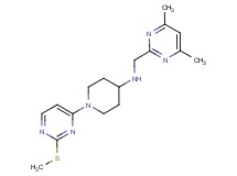 N-[(4,6-dimethylpyrimidin-2-yl)methyl]-1-[2-(methylthio)pyrimidin-4-yl]piperidin-4-amine