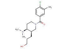 3-[(3R*,4S*)-1-(4-chloro-3-methylbenzoyl)-4-(dimethylamino)piperidin-3-yl]propan-1-ol