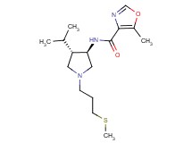 N-{rel-(3R,4S)-4-isopropyl-1-[3-(methylthio)propyl]-3-pyrrolidinyl}-5-methyl-1,3-oxazole-4-carboxamide hydrochloride
