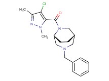 (1S*,5R*)-3-benzyl-6-[(4-chloro-1,3-dimethyl-1H-pyrazol-5-yl)carbonyl]-3,6-diazabicyclo[3.2.2]nonane