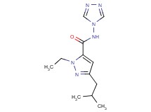 1-ethyl-3-isobutyl-N-4H-1,2,4-triazol-4-yl-1H-pyrazole-5-carboxamide