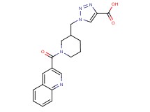 1-{[1-(quinolin-3-ylcarbonyl)piperidin-3-yl]methyl}-1H-1,2,3-triazole-4-carboxylic acid