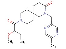 9-(2-methoxybutanoyl)-2-[(5-methylpyrazin-2-yl)methyl]-2,9-diazaspiro[5.5]undecan-3-one