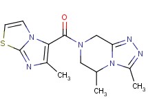 3,5-dimethyl-7-[(6-methylimidazo[2,1-b][1,3]thiazol-5-yl)carbonyl]-5,6,7,8-tetrahydro[1,2,4]triazolo[4,3-a]pyrazine
