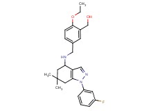 [2-ethoxy-5-({[1-(3-fluorophenyl)-6,6-dimethyl-4,5,6,7-tetrahydro-1H-indazol-4-yl]amino}methyl)phenyl]methanol